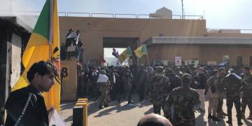 Iraqi supporters of Iran-backed militia storm U.S. Embassy in Baghdad