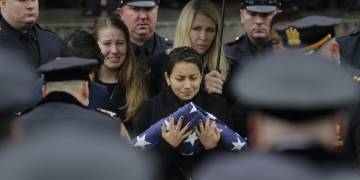 Thousands gather to honour detective killed in Jersey City shooting