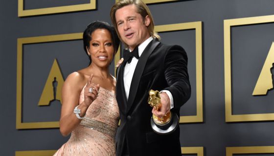 Best Supporting Swirl: Brad Pitt’s Regina King Kissing Causes Romance Rumors