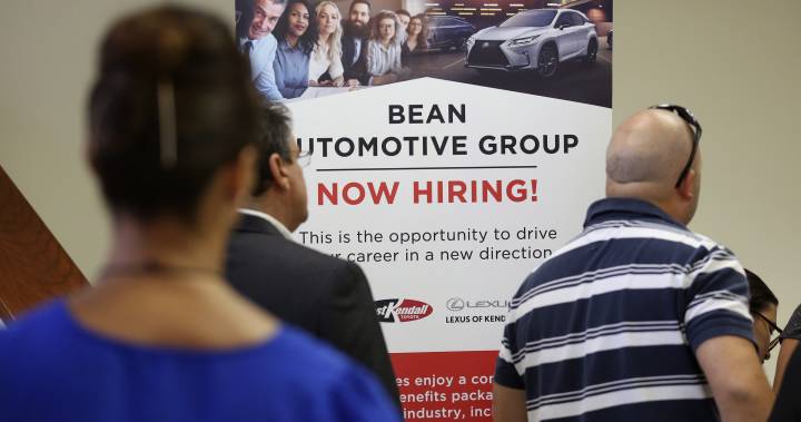 Number of U.S. jobs drops 5.4%, cuts recorded for 2nd straight month