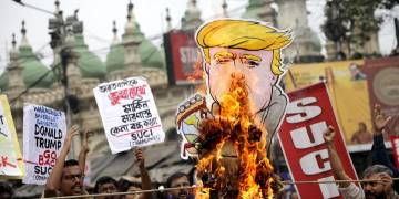 Donald Trump’s visit to India prompts both protests and prayers