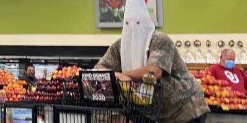 ‘A symbol of hatred’: Shopper spotted in KKK hood under coronavirus mask rule in California