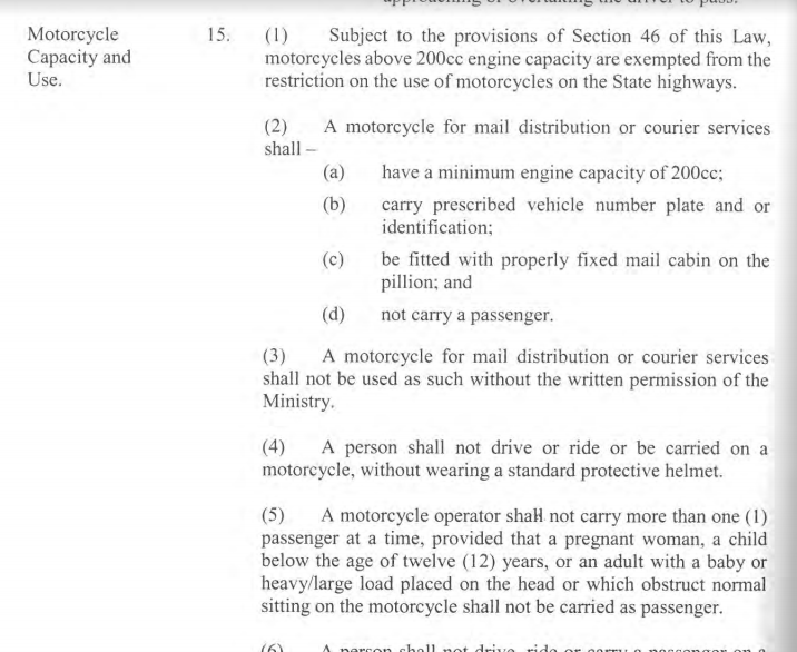 Despite seeming contradictions, Lagos says the ban on ORide and all motorcycles will continue