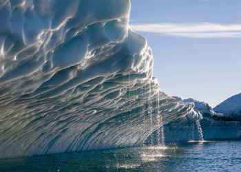 The seabed is sinking under the weight of water from melting ice caps