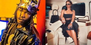 Tiwa Savage Calls Naira Marley ‘President’ (Photograph)