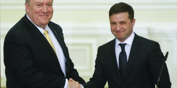 Pompeo Plays Clean-up in Ukraine as Trump Trial Nears End